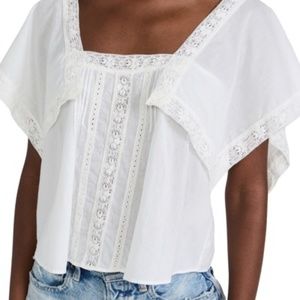 Rebecca Taylor Lace Insert Top